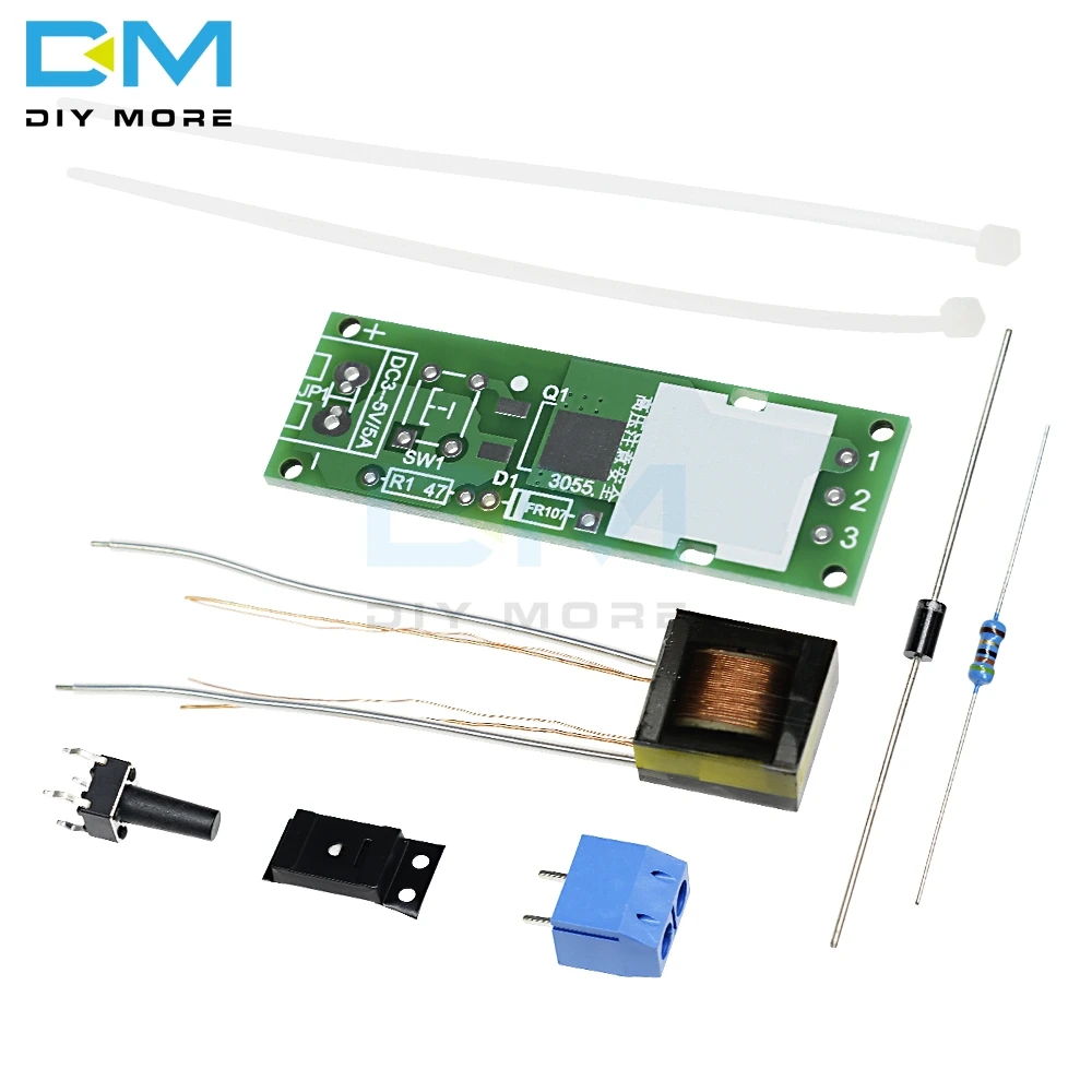 HV-1 высокого напряжения воспламенитель DIY Kit Электронная печатная плата BoardArc части зажигания дуговой генератор дуги сигаретный модуль воспламенителя печатной платы