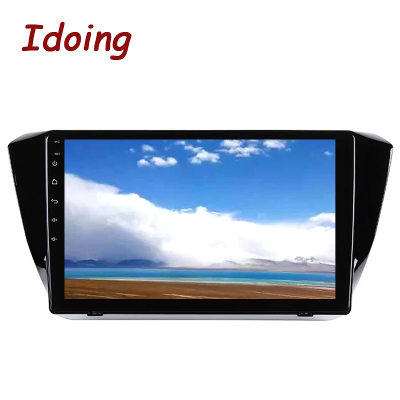 Автомобильный мультимедийный плеер Idoing 10 2 дюйма 1DIN Android 8 0 2.5D IPS 4 Гб + 64 ГБ