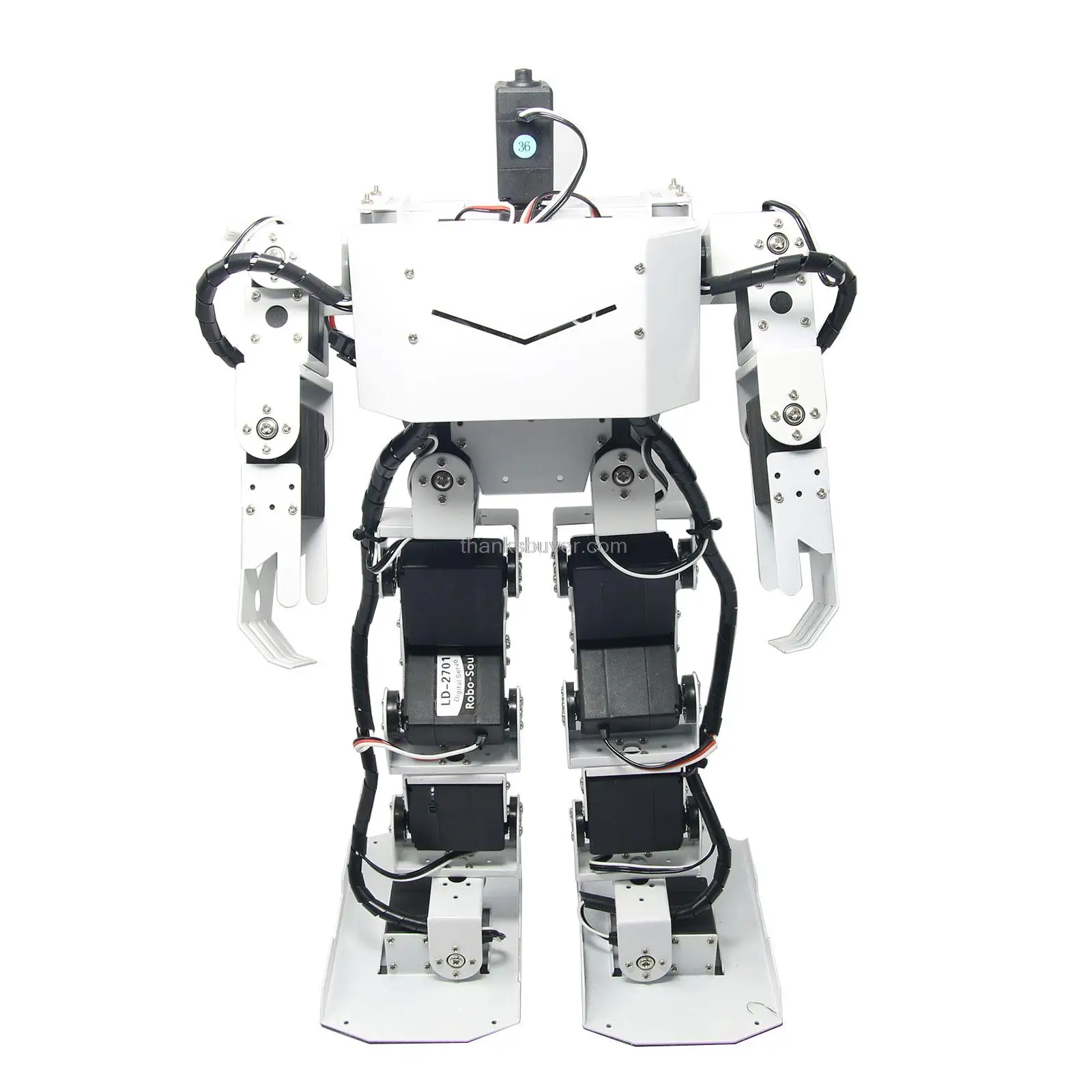 17DOF Robo-Soul H3.0 Biped Robotics двуногий человеческий робот комплект в алюминиевой раме только нет сервоприводы для Arduino - Цвет: White