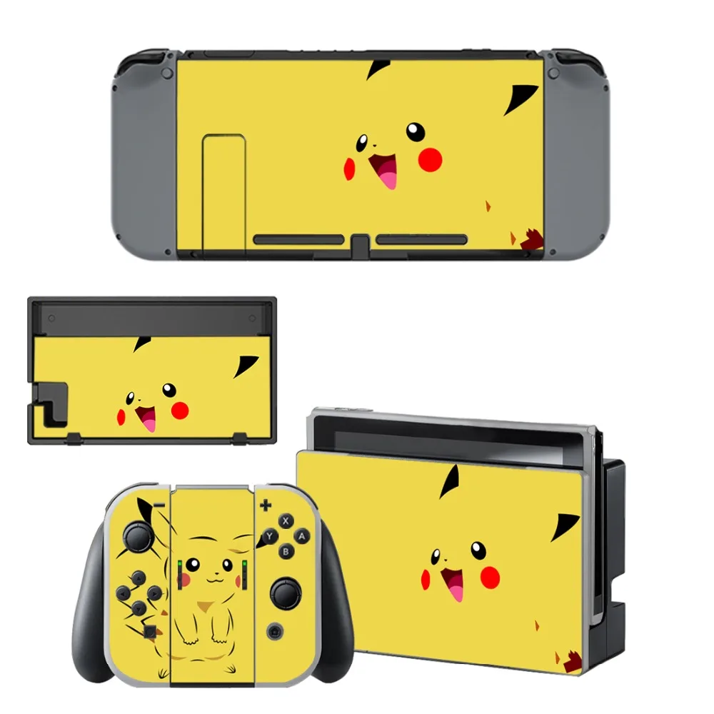 Виниловая наклейка Pokemon GO Pikachu для защиты кожи Nintendo Switch NS консоль + контроллер