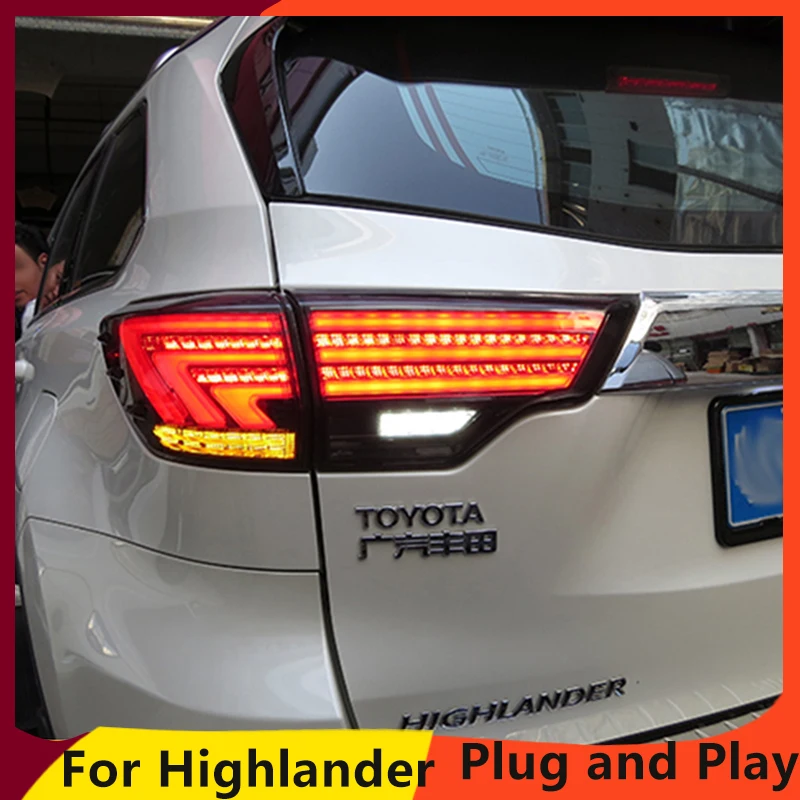 KOWELL автомобильный Стайлинг для Toyota задние фары Highlander 2015 2019 фонари