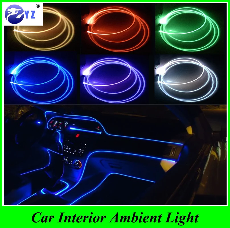 4 м авто Стайлинг салона автомобиля окружающей среды светильник Панель освещения