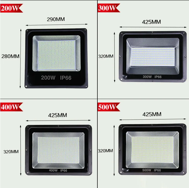 Led Floodlight 30W 50W Reflector 100W IP66 Waterproof Flood Light 200W 300W LED Spotlight Street Lamp 220V | Лампы и освещение