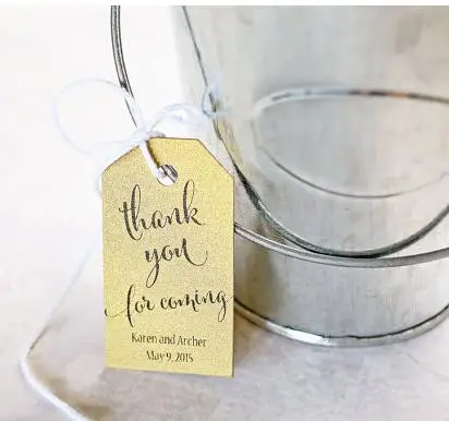 Персонализированные бирки для подарков на свадьбу вечеринку открытие Дома|card thank