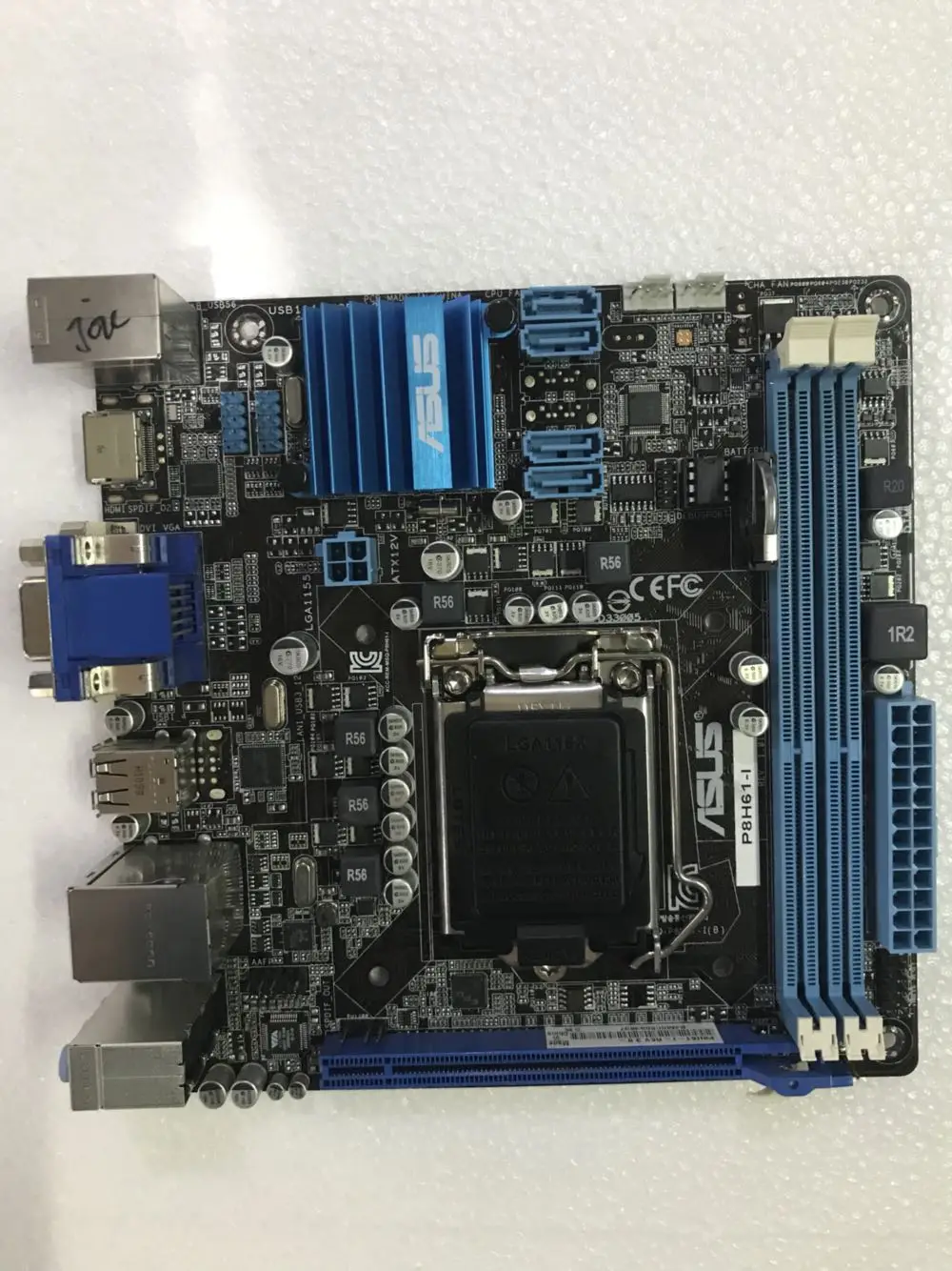 Оригинальная материнская плата для ASUS P8H61-I DDR3 LGA 1155 для I3 I5 I7 cpu 16GB USB2.0 USB3.0 SATAII H61 материнская плата