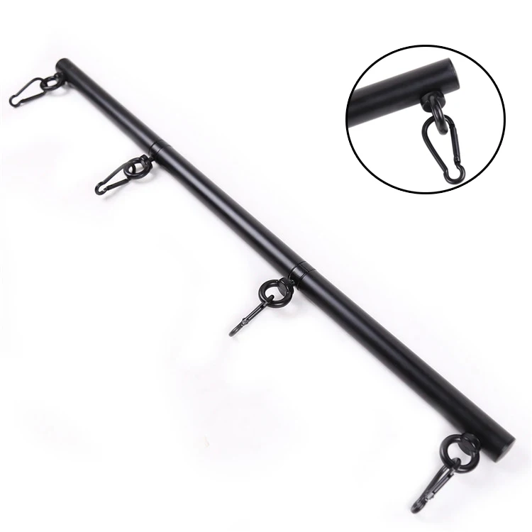 

Removable Fantasy Black Metal Spreader Bar For Bondage Restraint Hand Cuffs Ankle Cufss Sex Accessories Sex Toys For Couples