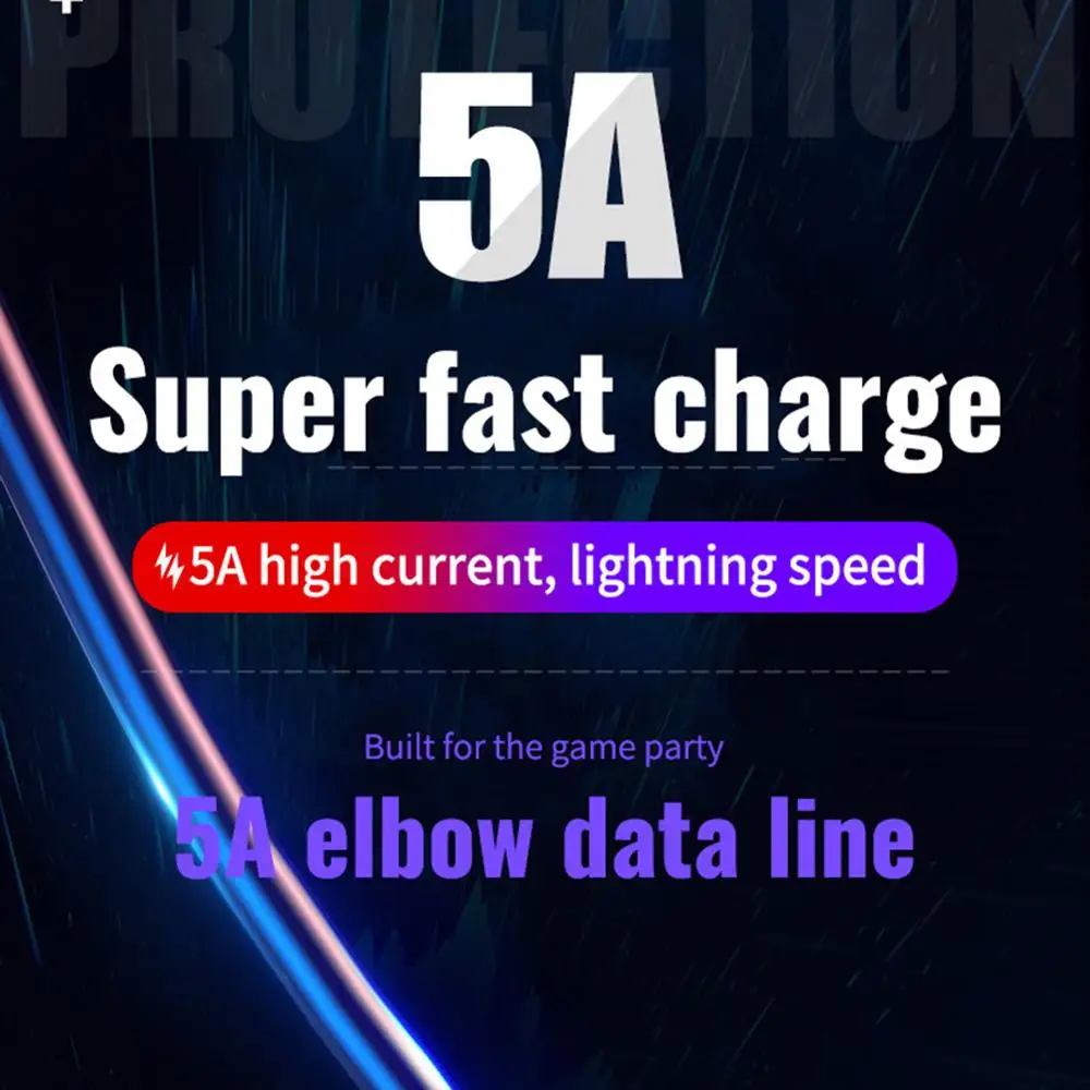 Кабель USB Type C 5A суперзарядка для Huawei P20 Lite P30 Pro быстрая зарядка кабель c Samsung S10 S9
