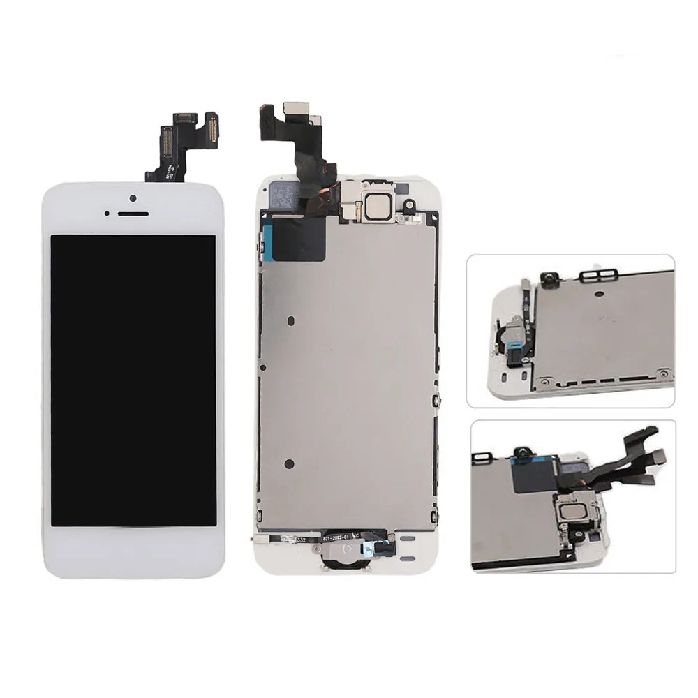 Для Apple iPhone 5S ЖК дисплей качество AAA сенсорный экран дигитайзер полная сборка для