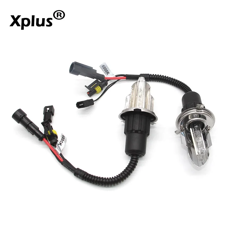 Ксеноновая лампа Xplus H4 HID для фар ближнего и дальнего света 6000k 8000k 12V 35W55W сменная