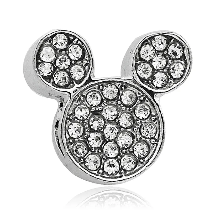 mickey Дропшиппинг Подвески бусины Микки Минни мультфильм хрустальные бусины подходят к оригиналу Пандора талисманы Браслеты DIY женские ювелирные изделия - Цвет: mickey