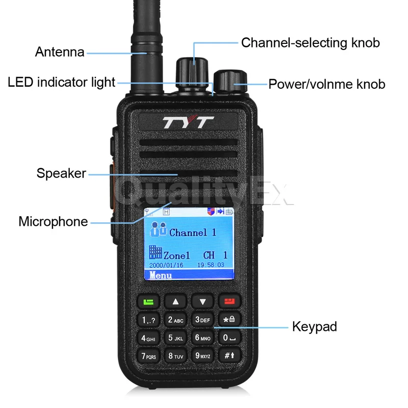 Большая распродажа! TYT MD 380 UHF 400 480 МГц цифровое радио DMR 1000 каналов CTCSS/DCS рация с USB