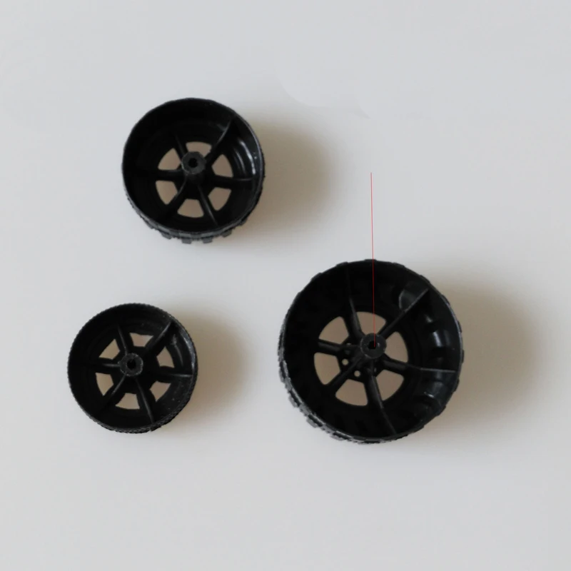 20 шт. пластиковые колеса 2 мм ось/вал Диаметр шин 42/35/30 DIY Mini 4WD багги ступицы