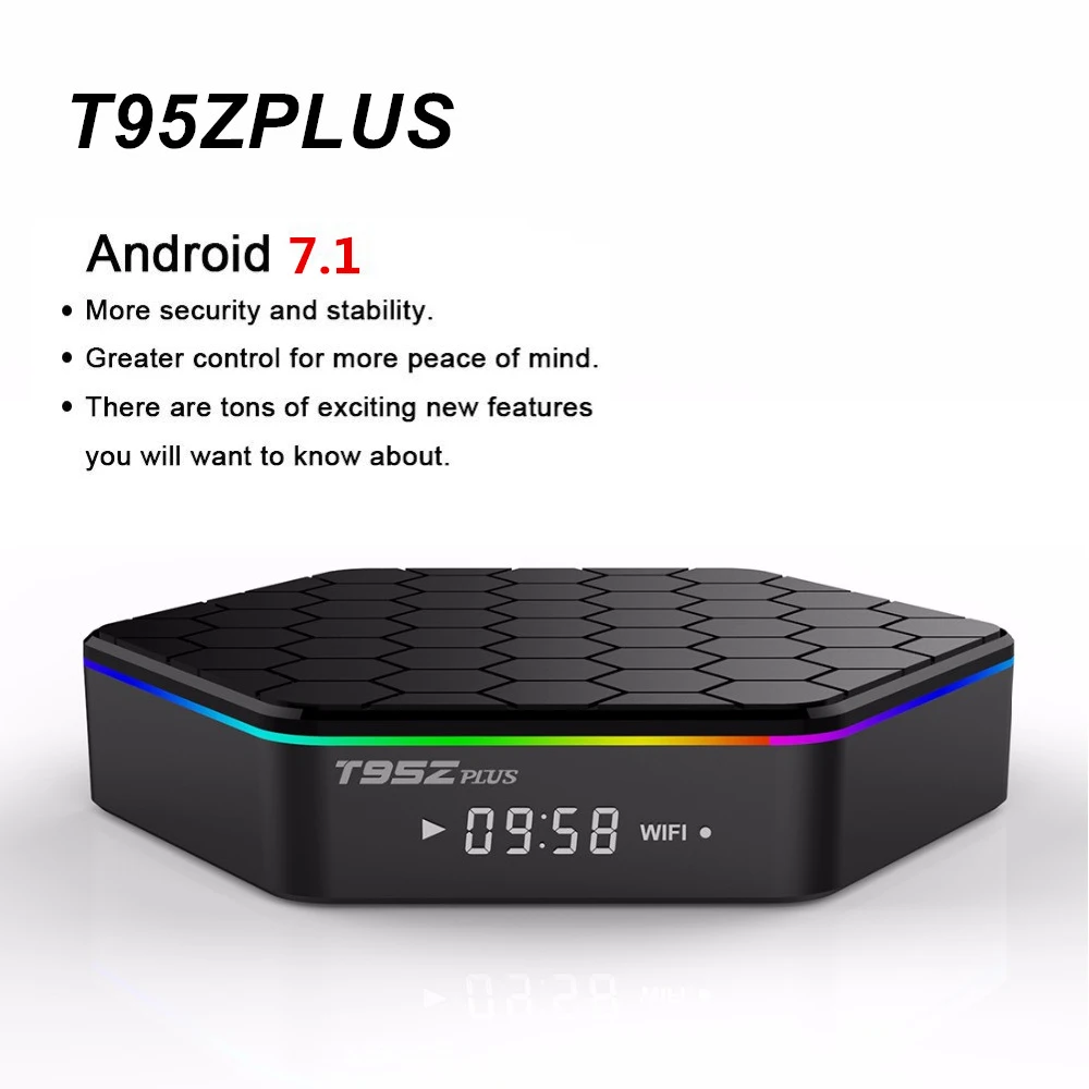 T95Zplus 2G/16G 3G/32G Android 7 1 коробка Bluetooth 4K WiFi только без каналов в комплекте|ТВ-приставки