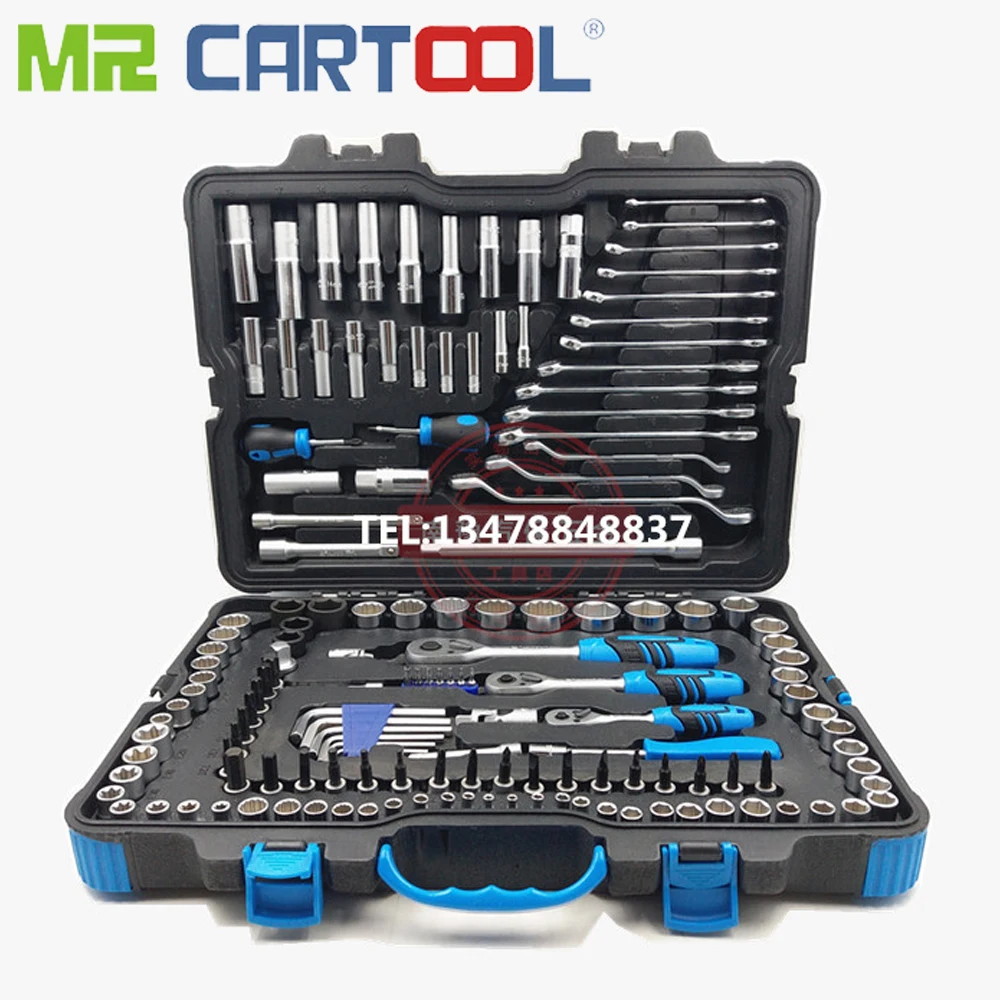 Mr Cartool 150 шт Инструменты для ремонта автомобилей гаечный ключ Отвертка рукава