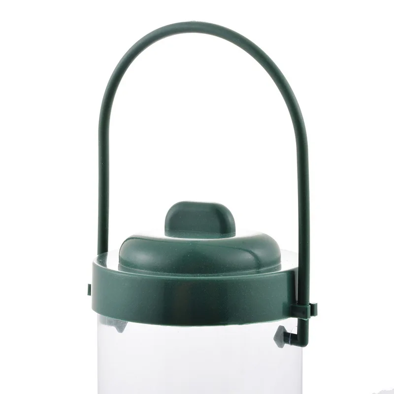 Зеленая подвесная кормушка для птиц контейнер еды регулируемая окон уличный