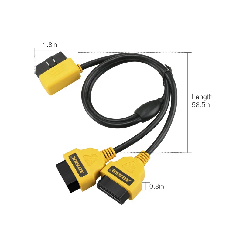 AUTOOL 1 5 м OBDII 16pin мужского и женского пола разветвитель кабель удлинитель 150 см