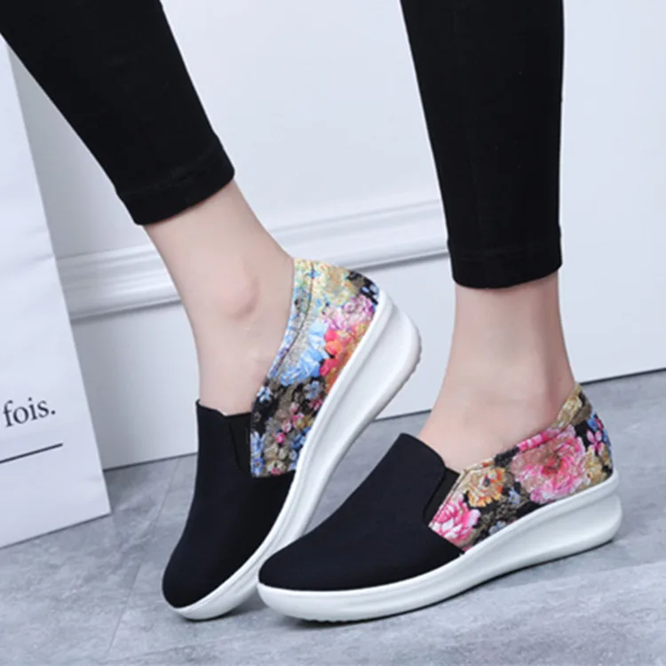 Удобная женская обувь на плоской подошве кроссовки платформе женские эспадрильи