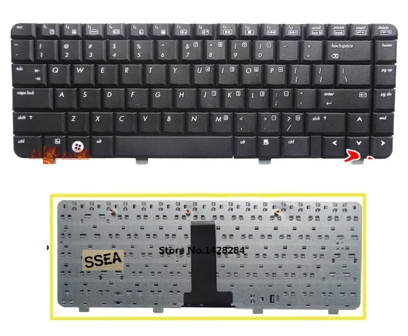 SSEA Новая черная клавиатура для ноутбука HP DV2000 V3000 DV3000 DV2500 V3500 бесплатная