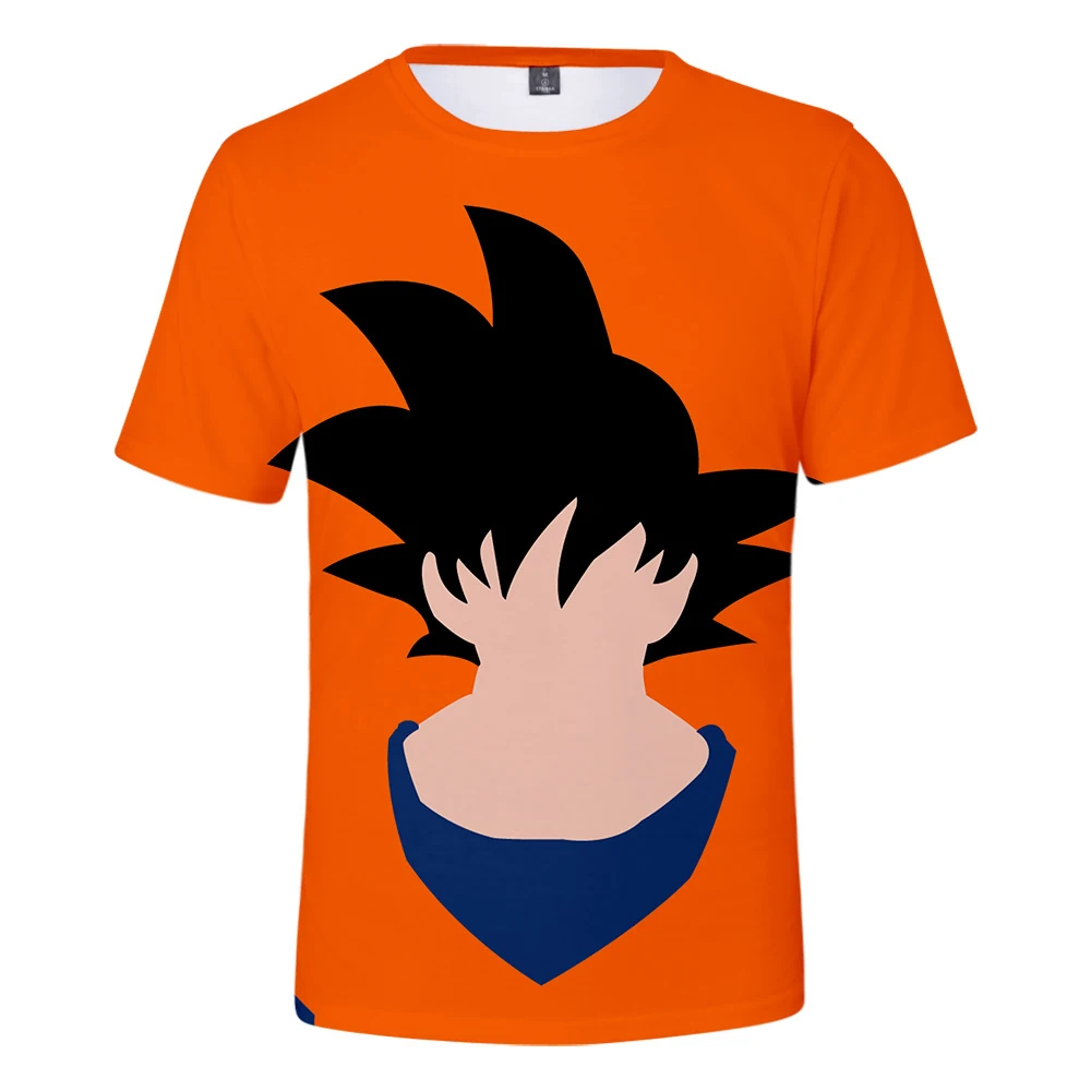 Горячая аниме Dragon Ball 3D футболка для мужчин с коротким рукавом лето Прохладный