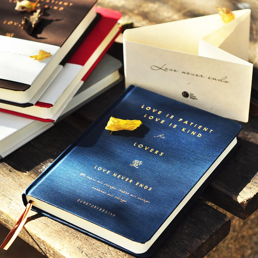 Наш рассказ начинается записная книжка A5 Love Series винтажный блокнот в твердом