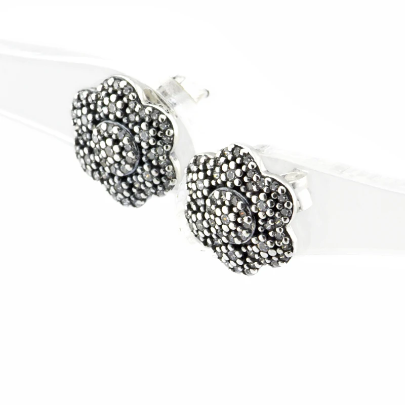 925 оригинальные серьги гвоздики для женщин Crystallised цветочный из стерлингового