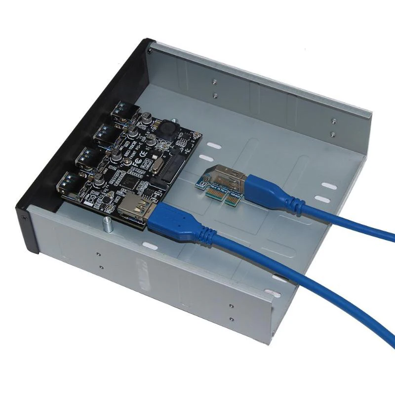 Плата Экспресс-контроллера Ssu Fu3401 Pci-E к 4 портам Usb 3 0 Pci Express плата расширения с