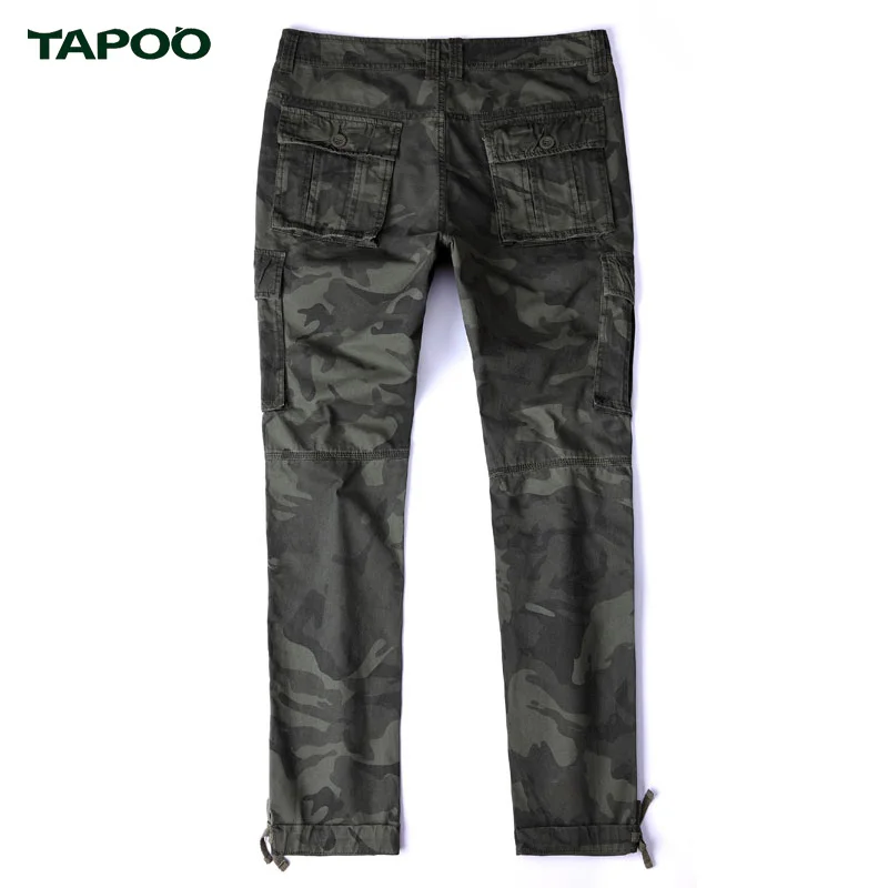 TAPOO 2017 Военные Полные Штаны Камуфляж Тактические Брюки Мульти Карманы Карго