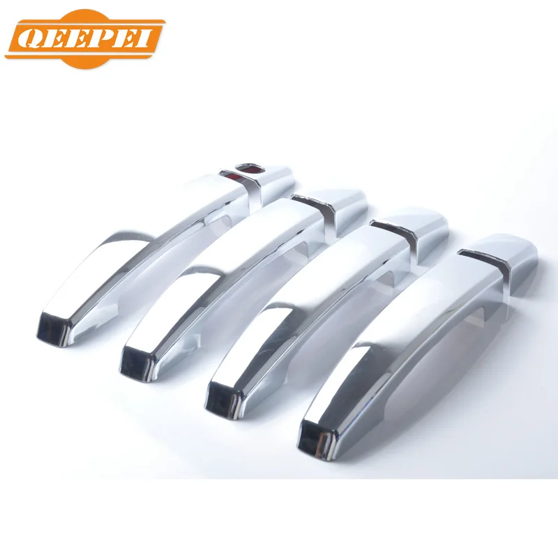 QEEPEI новая хромированная Автомобильная боковая дверная ручка накладка наклейка