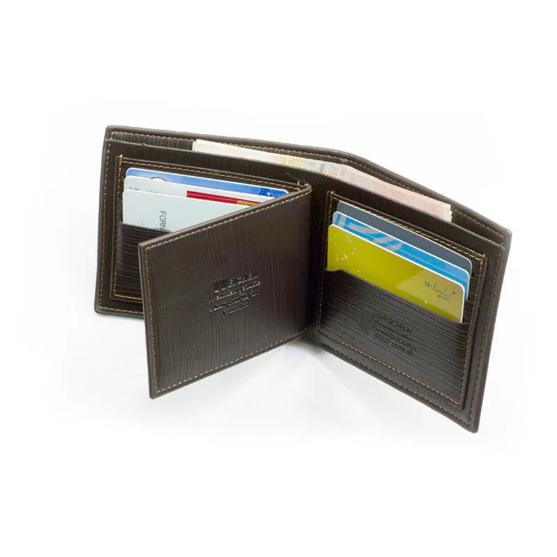 Кожаные кошельки Высокое качество держателей кредитных карт мужчины кошелек