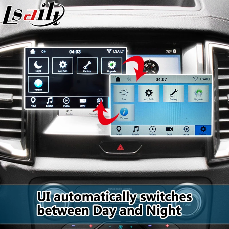 Автомобильный GPS Навигационный интерфейс Lsailt на Android для системы Ford Ranger SYNC 3 2016 2020