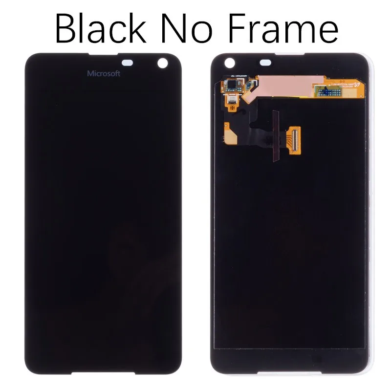 Black No Frame 5.0" тачскрин дисплей экран для NOKIA microsoft Lumia 650 сенсорный дисплей LCD с тачскрином в рамке замена запчасти RM-1154 Черный белый золотой - Цвет: Black No Frame
