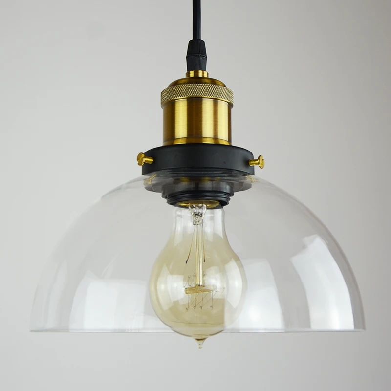 Blueking современные половины глобального подвесной светильник Лофт halling прозрачного стекла абажур