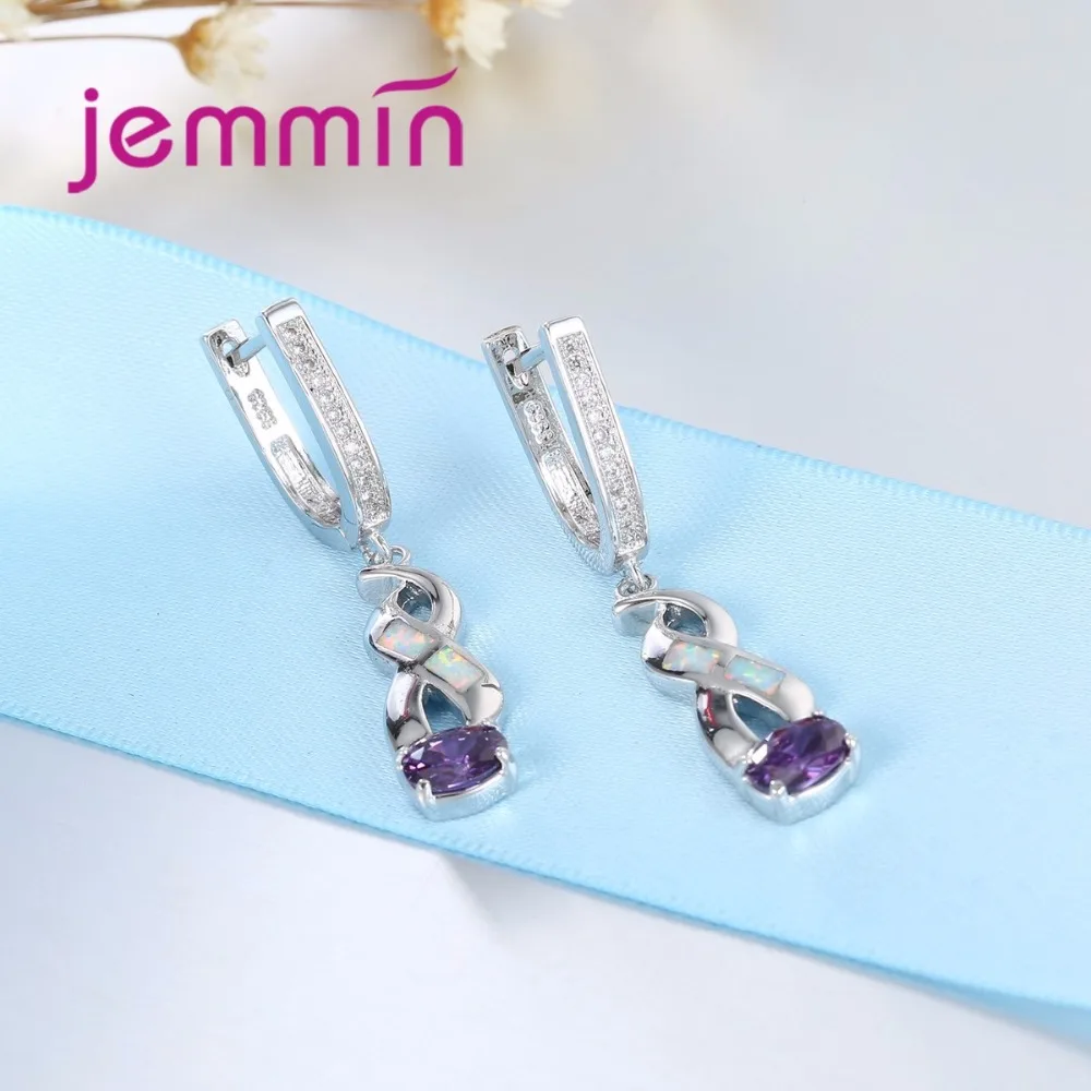 Серьги-подвески женские геометрической формы Висячие из стерлингового серебра с