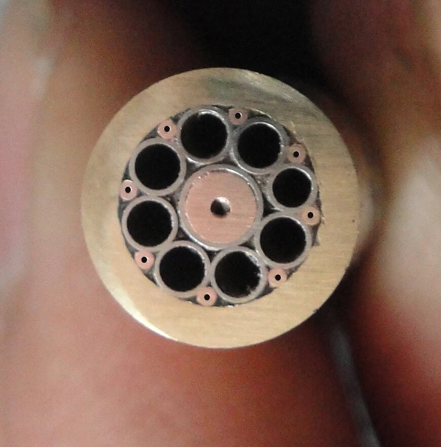 Латунная трубка 8 мм DIY винт для ручки ножа Мозаика Заклепки 5/24 см|knife handle|diy knifeknife