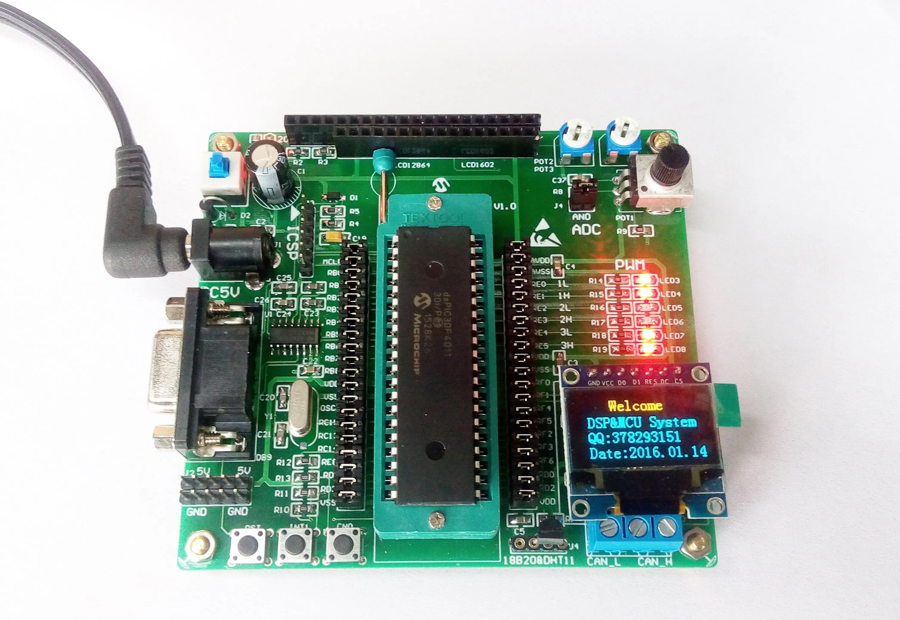 DsPIC Development Board Experimental DSP System DsPIC30F4011 PDIP Packaging | Бытовая техника