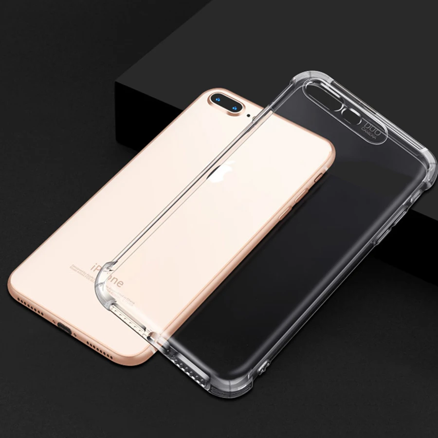 6D Stereo Sound Airbag Drop-proof Case Full Cover For iPhone XS Max XR X 8 7 6 6s Plus 5 5s 5se Soft TPU Transparent |