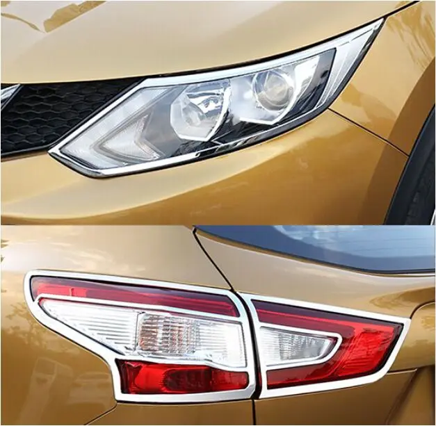 2015 Аксессуары для NISSAN QASHQAI J11 2014 2016 хромированный передний и задний Головной