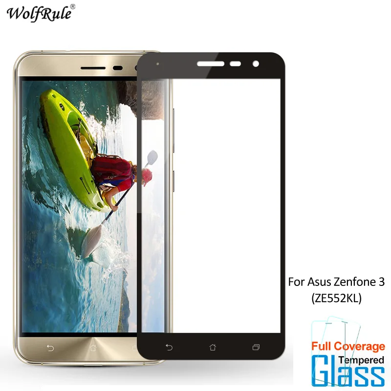 

Стекло WolfRule для Asus Zenfone 3 ZE552KL, защита экрана, закаленное стекло для Asus Zenfone 3 ZE552KL, полноразмерная пленка для телефона