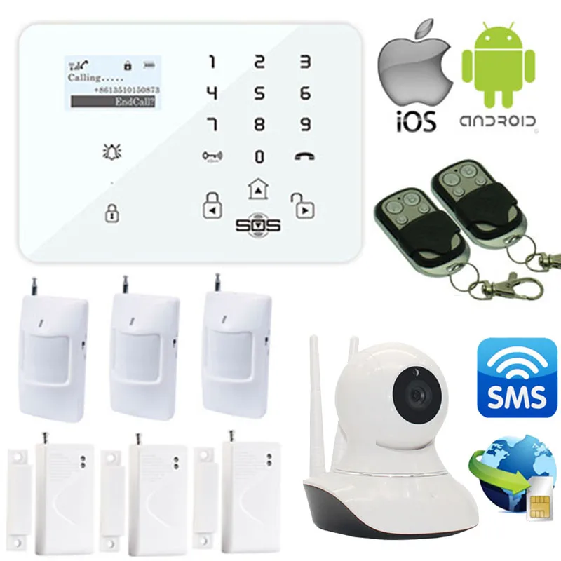 GSM камера SMS Wifi ip-камера Домашняя безопасность охранная сигнализация
