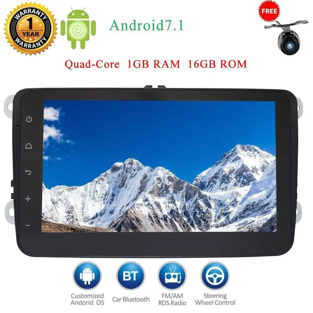 Камера заднего вида Eincar 8 &quotдюймов Android 7. 1 2 Din gps для автомобиля стерео головное