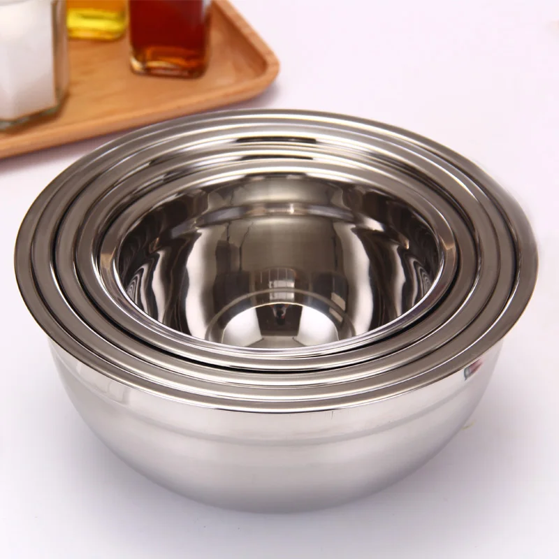 Ингредиенты HYUUGA в режиме ожидания миски миска из нержавеющей стали DIY торт хлеб
