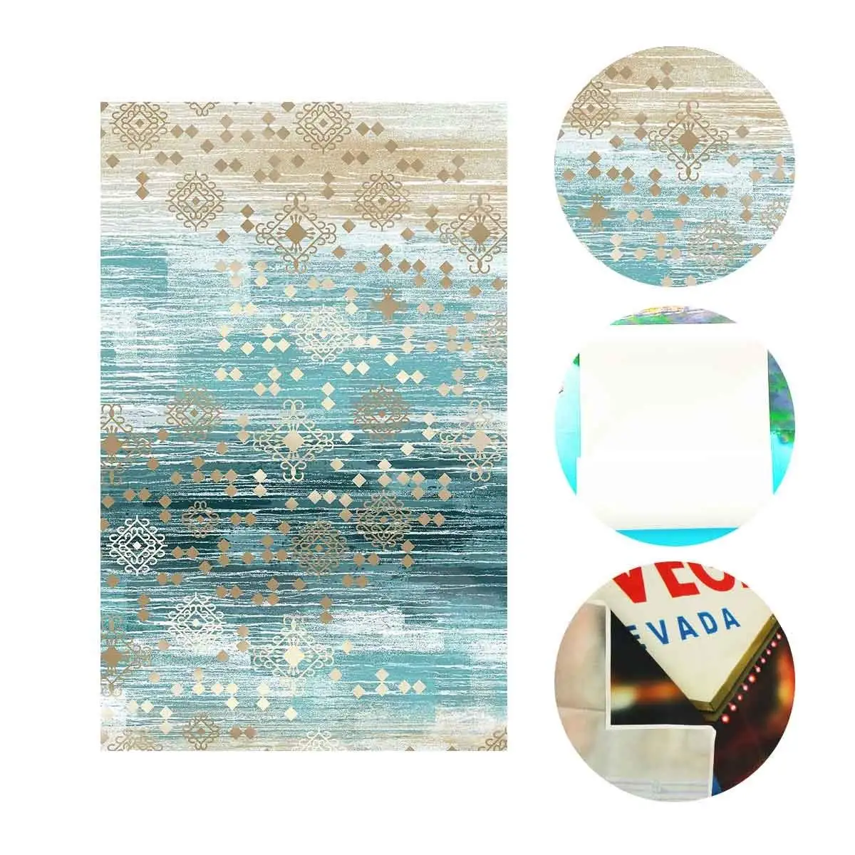 5x7ft фон отличное качество печати Цветы голубой реквизит для студии | Электроника
