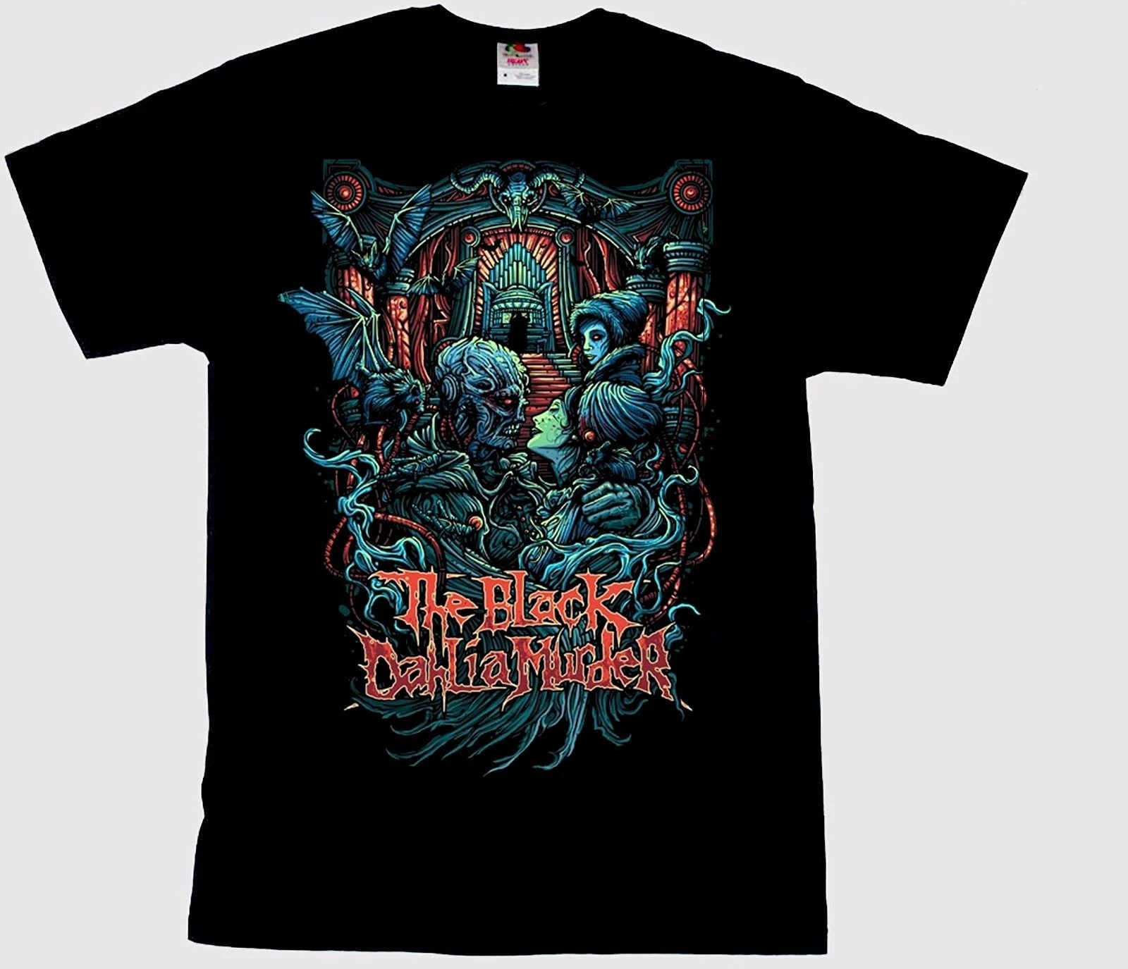Черная футболка DAHLIA MURDER американская мелодичная с металлическим ремешком размер