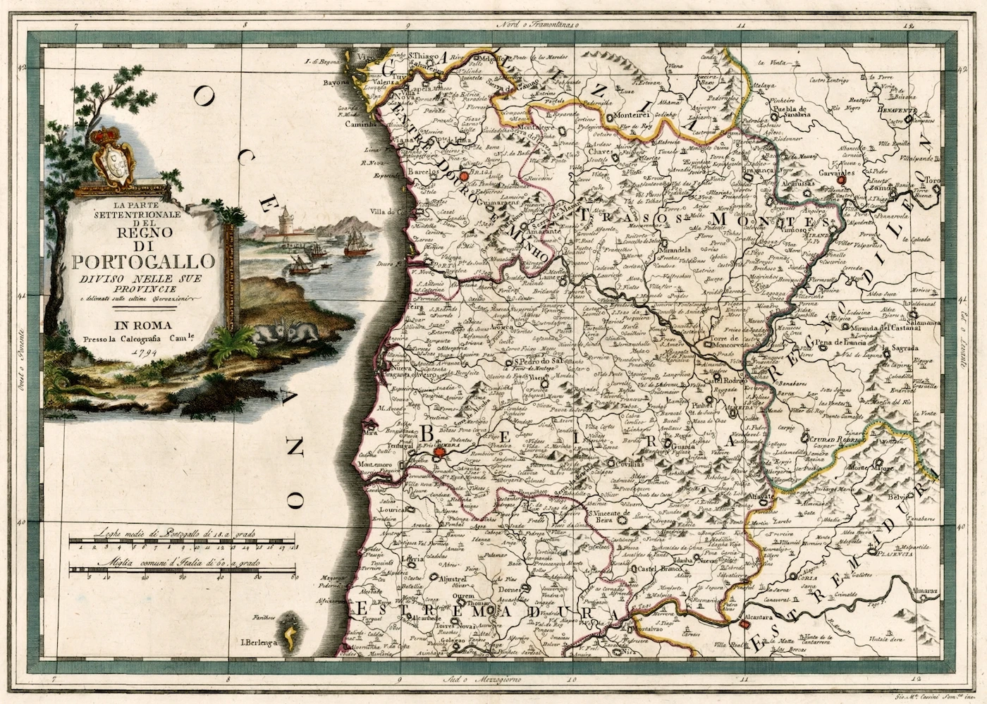 ВИНТАЖНЫЙ ПЛАКАТ с картой Cataloniae principatus Ruscinonensis классические холщовые картины