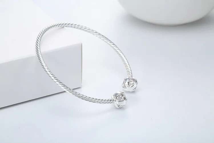 2017 Модные Ретро Браслет и Твист Инкрустированный Кристалл Циркония Провода