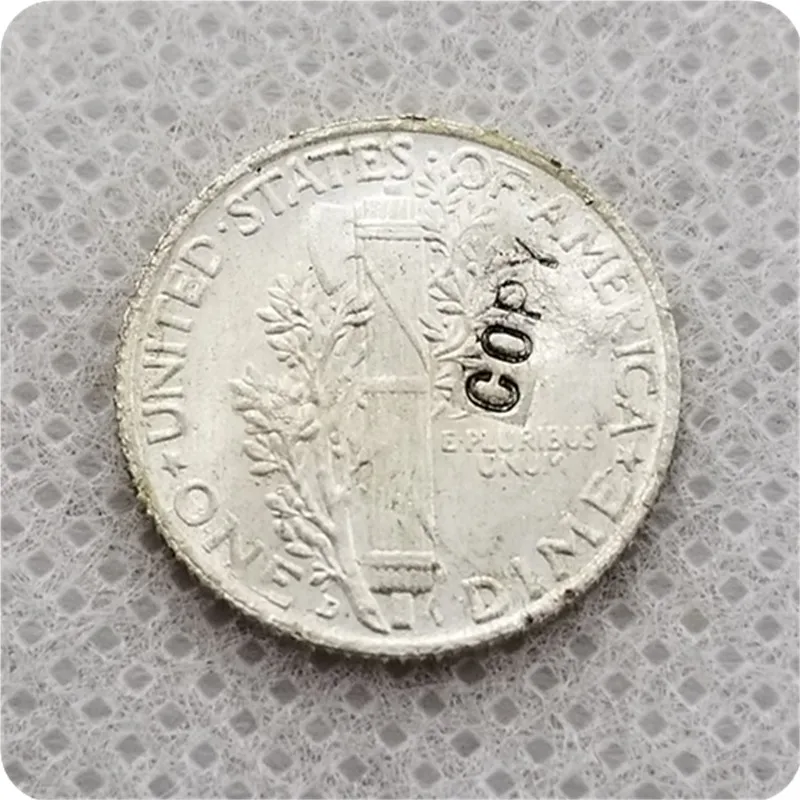 Юбилейные Монеты UNC USA 1921 D Mercury penny копия драгоценных монет|Безвалютные монеты| |