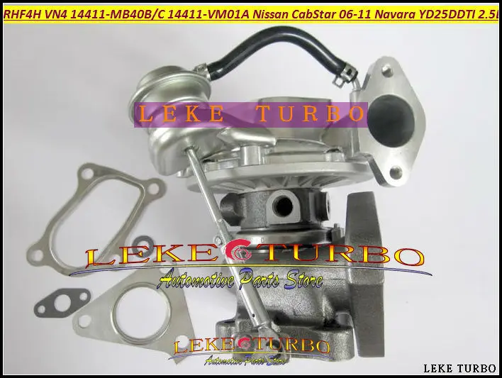 Турбокомпрессор Turbo RHF4H VN4 14411-MB40B 14411 MB40B 14411MB40B для NISSAN CabStar 2006-11 Navara D22 YD25DDTI DCI л л.с. |