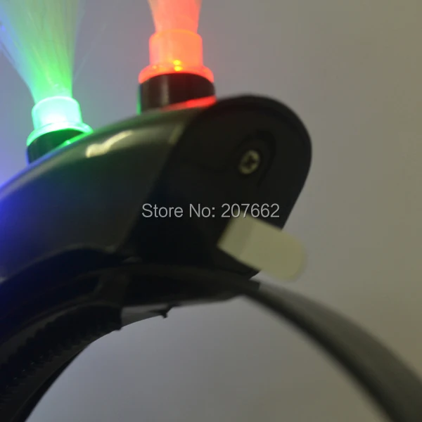 Светильник ящаяся повязка на голову Mohawk волоконно-оптический светодиодный