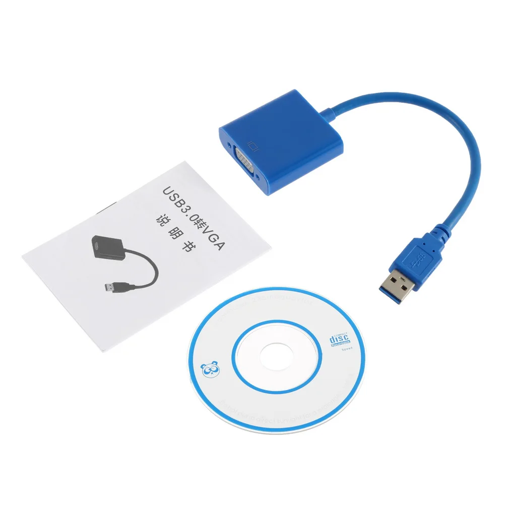 Переходник ICOCO с USB 3 0 на VGA адаптер несколькими дисплеями внешняя