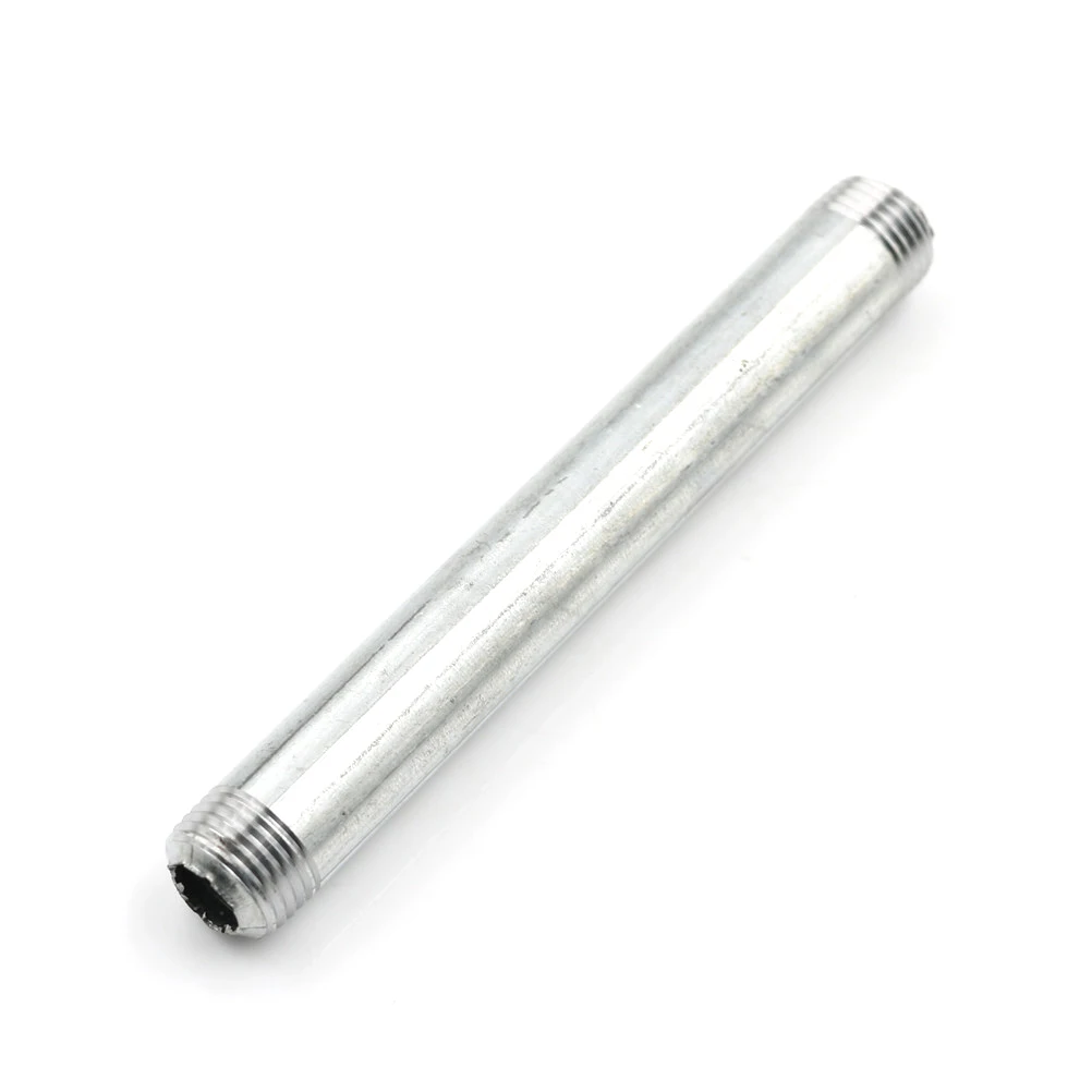 

1PCS Length 150mm 1/2" DN15 Carbon Steel SS304 Male To Male Threaded Pipe Fittings
